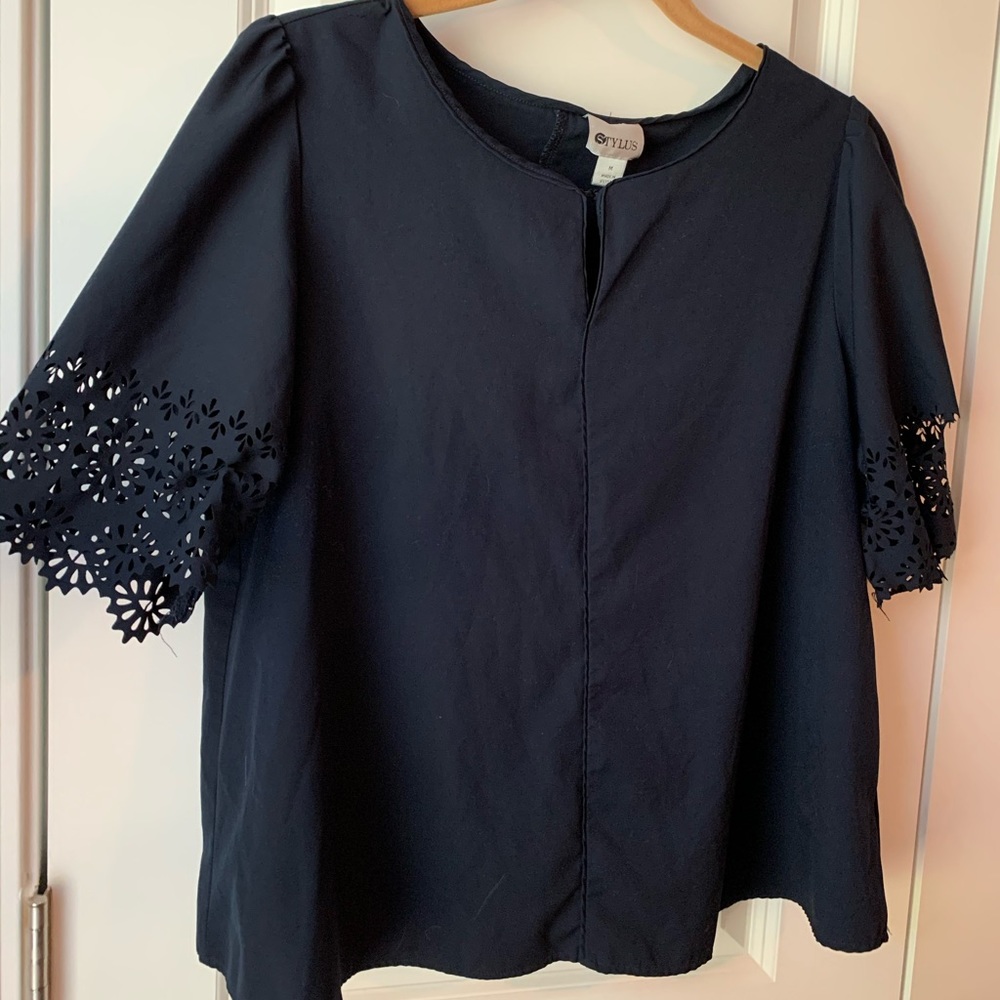 Navy blue blouse